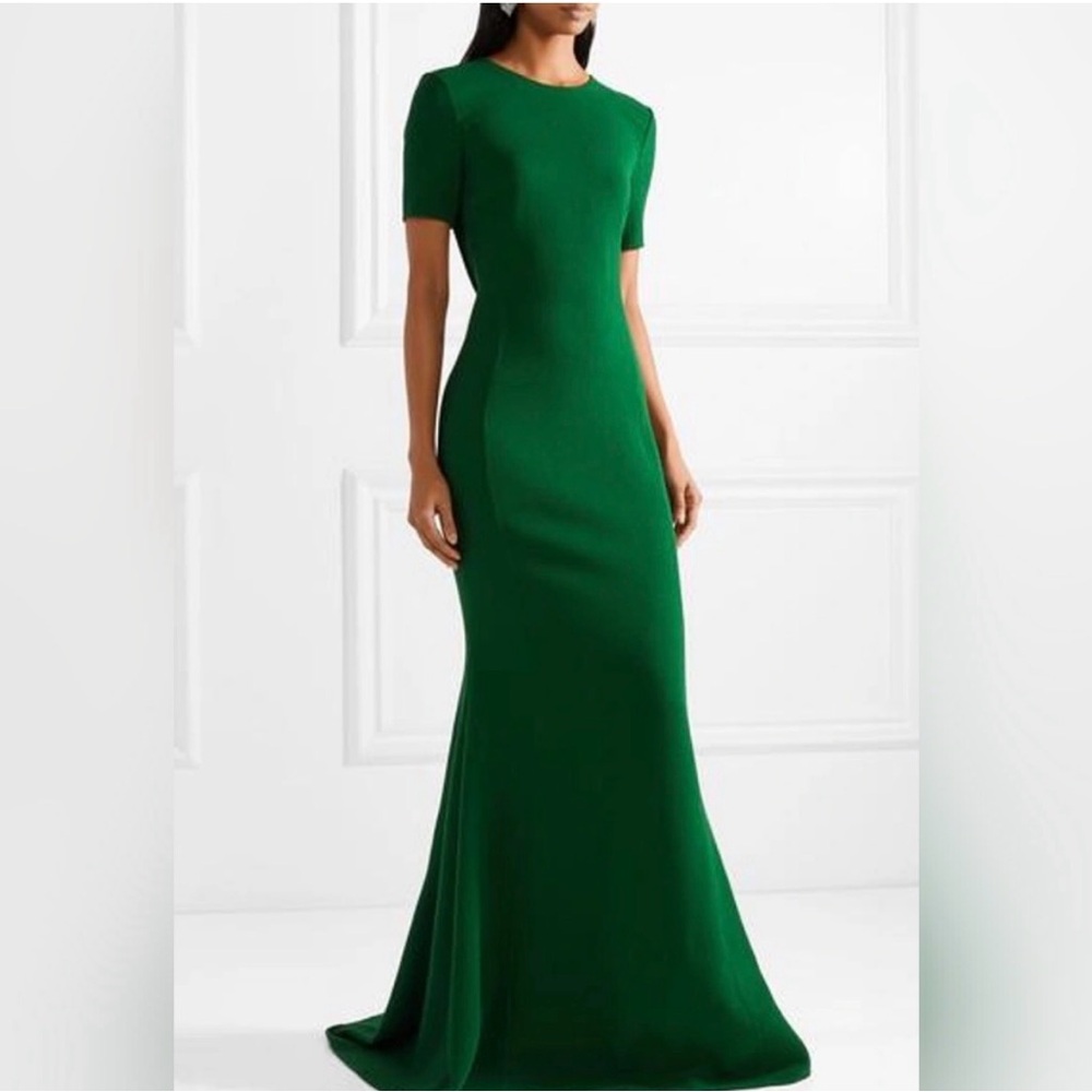 Oscar de la Renta Green Sheath Dress for Wedding Guests - Picture 9 of 12